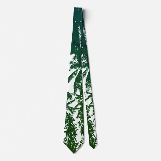 Tropische Palmen Krawatte (Vorderseite)