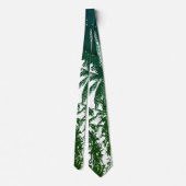 Tropische Palmen Krawatte (Rückseite)