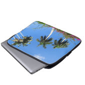 Tropische Palmen Laptopschutzhülle (Vorne Knopf)