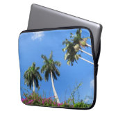 Tropische Palmen Laptopschutzhülle (Vorderseite Links)