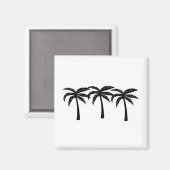 Tropische Palmen Magnet (Vorderseite/Rückseite)