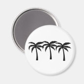 Tropische Palmen Magnet (Vorderseite/Rückseite)