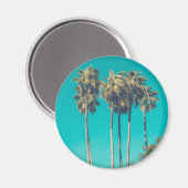 Tropische Palmen Magnet (Vorderseite/Rückseite)