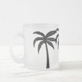 Tropische Palmen Mattglastasse (Links)