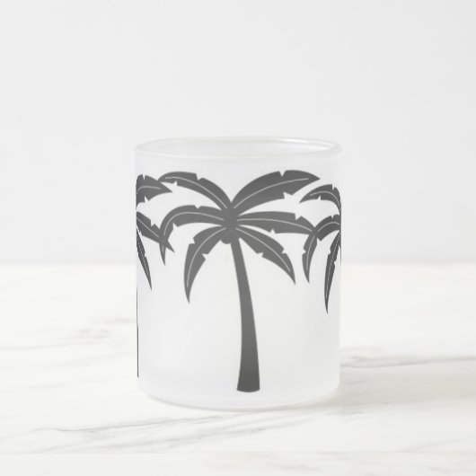 Tropische Palmen Mattglastasse (Mittel)