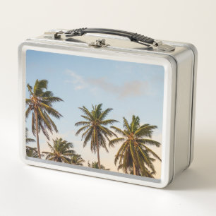 Tropische Palmen Metall Brotdose