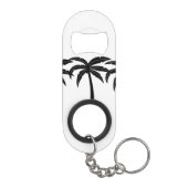 Tropische Palmen Mini Flaschenöffner (Rückseite)