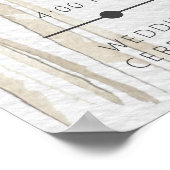 Tropische Palmen Moderne Hochzeitsszenarien Poster (Ecke)