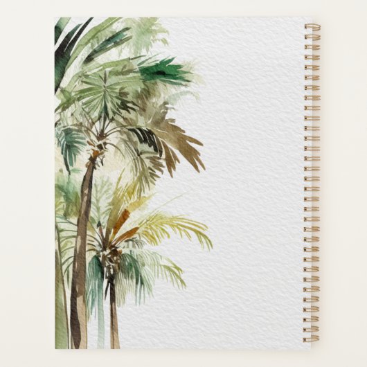 Tropische Palmen Moderne Planer (Rückseite)