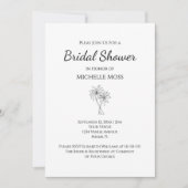 Tropische Palmen Modernes Brautparty Einladung (Vorderseite)