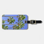 Tropische Palmen personalisiert Gepäckanhänger (Vorderseite horizontal)