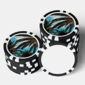 Tropische Palmen Pokerchips (Stapel)
