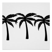Tropische Palmen Poster (Vorderseite)