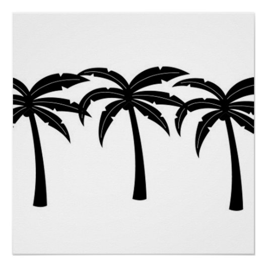 Tropische Palmen Poster (Vorderseite)