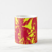 Tropische Palmen. Posterisiertes Leaf-Muster. Kaffeetasse (Mittel)