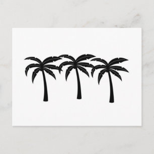 Tropische Palmen Postkarte