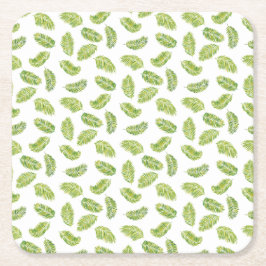 Tropische Palmen Rechteckiger Pappuntersetzer