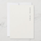 Tropische Palmen Save the Date Karte (Rückseite)