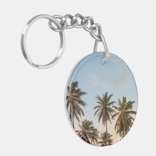 Tropische Palmen Schlüsselanhänger (Vorderseite links)