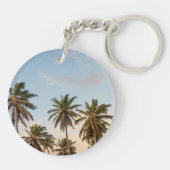 Tropische Palmen Schlüsselanhänger (Rückseite)