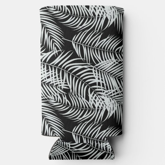 Tropische Palmen Selters Dosenkühler (Rückseite)