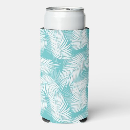 Tropische Palmen Selters Dosenkühler (Seltzer Rückseite)