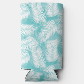 Tropische Palmen Selters Dosenkühler (Rückseite)