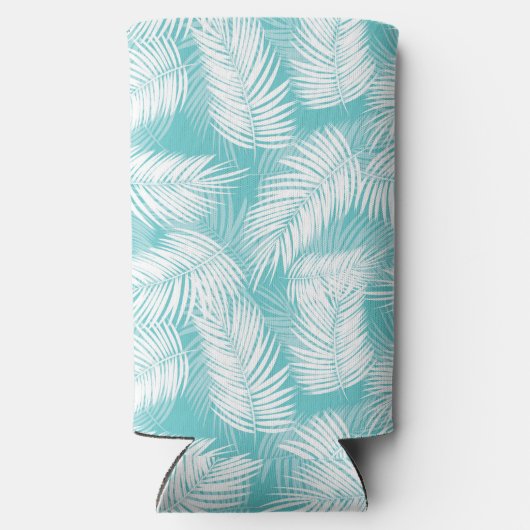 Tropische Palmen Selters Dosenkühler (Rückseite)