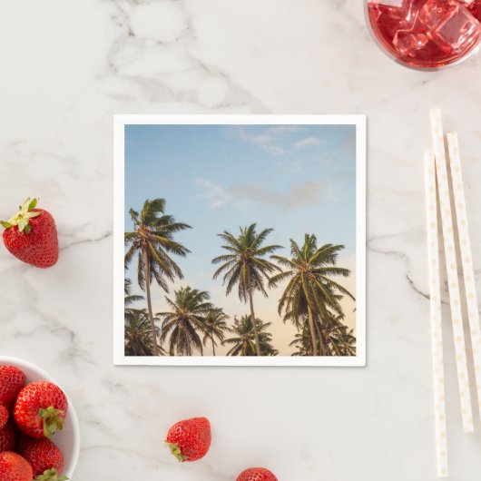 Tropische Palmen Serviette (Beispiel)