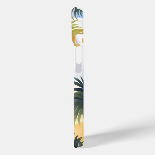 Tropische Palmen | Strandfarben Case-Mate iPhone Hülle (Rückseite / Links)