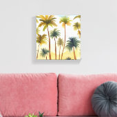 Tropische Palmen | Strandfarben Leinwanddruck (Insitu (Wohnzimmer))
