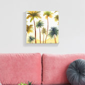 Tropische Palmen | Strandfarben Leinwanddruck (Insitu (Wohnzimmer))