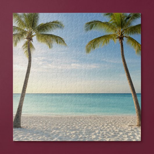 Tropische Palmen Strandparadies Puzzle
