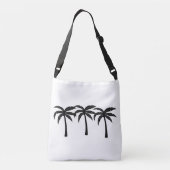 Tropische Palmen Tragetaschen Mit Langen Trägern (Rückseite)