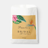 Tropische Palmen und Blume Brautparty Geschenktütchen (Vorderseite)