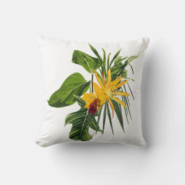 Tropische Palmen und Blume. Kissen