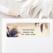 Tropische Palmen und Lichter Creme (Insitu)