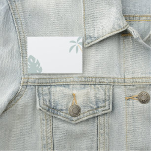 Tropische Palmen und Monstera Leaf Namensschild