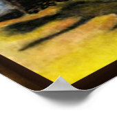 Tropische Palmen und Strand Zeichnend Poster (Ecke)