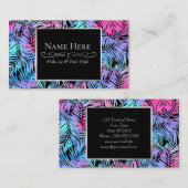 Tropische Palmen Visitenkarte (Vorne/Hinten)