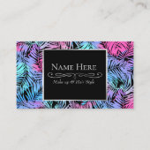 Tropische Palmen Visitenkarte (Vorderseite)