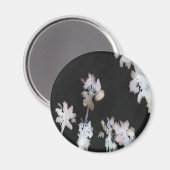 Tropische Palmen Wasserfarbe Silhou Magnet (Vorderseite/Rückseite)