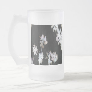 Tropische Palmen Wasserfarbe Silhou Mattglas Bierglas