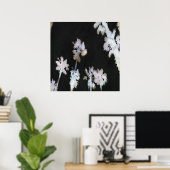 Tropische Palmen Wasserfarbe Silhou Poster (Heimbüro)