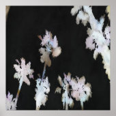 Tropische Palmen Wasserfarbe Silhou Poster (Vorne)