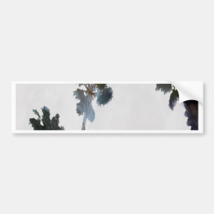 Tropische Palmen Wasserfarben Autoaufkleber