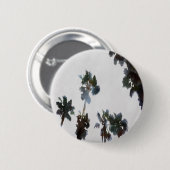 Tropische Palmen Wasserfarben Button (Vorne & Hinten)