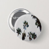 Tropische Palmen Wasserfarben Button (Vorne & Hinten)