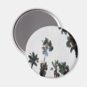 Tropische Palmen Wasserfarben Magnet (Vorderseite/Rückseite)