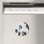 Tropische Palmen Wasserfarben Magnet (In Situ (Geschirrspüler))